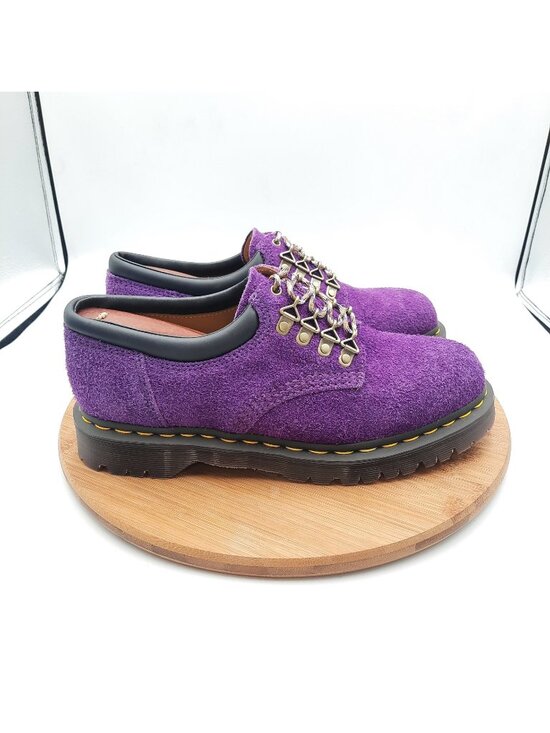 Dr. Martens Shoes - Dr Doc Martens 8053 Womens 10 Mens 9 Shoes Ben Long Napped Suede Purple Sneakers